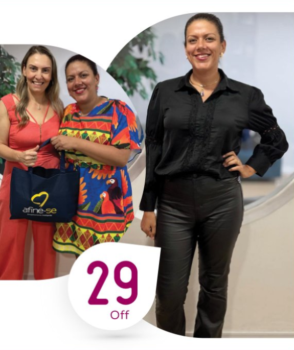 Resultado após o tratamento da paciente Fabiola Moreira