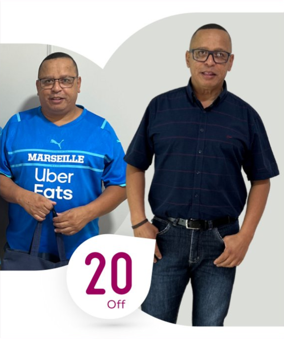 Resultado após o tratamento do paciente José Márcio